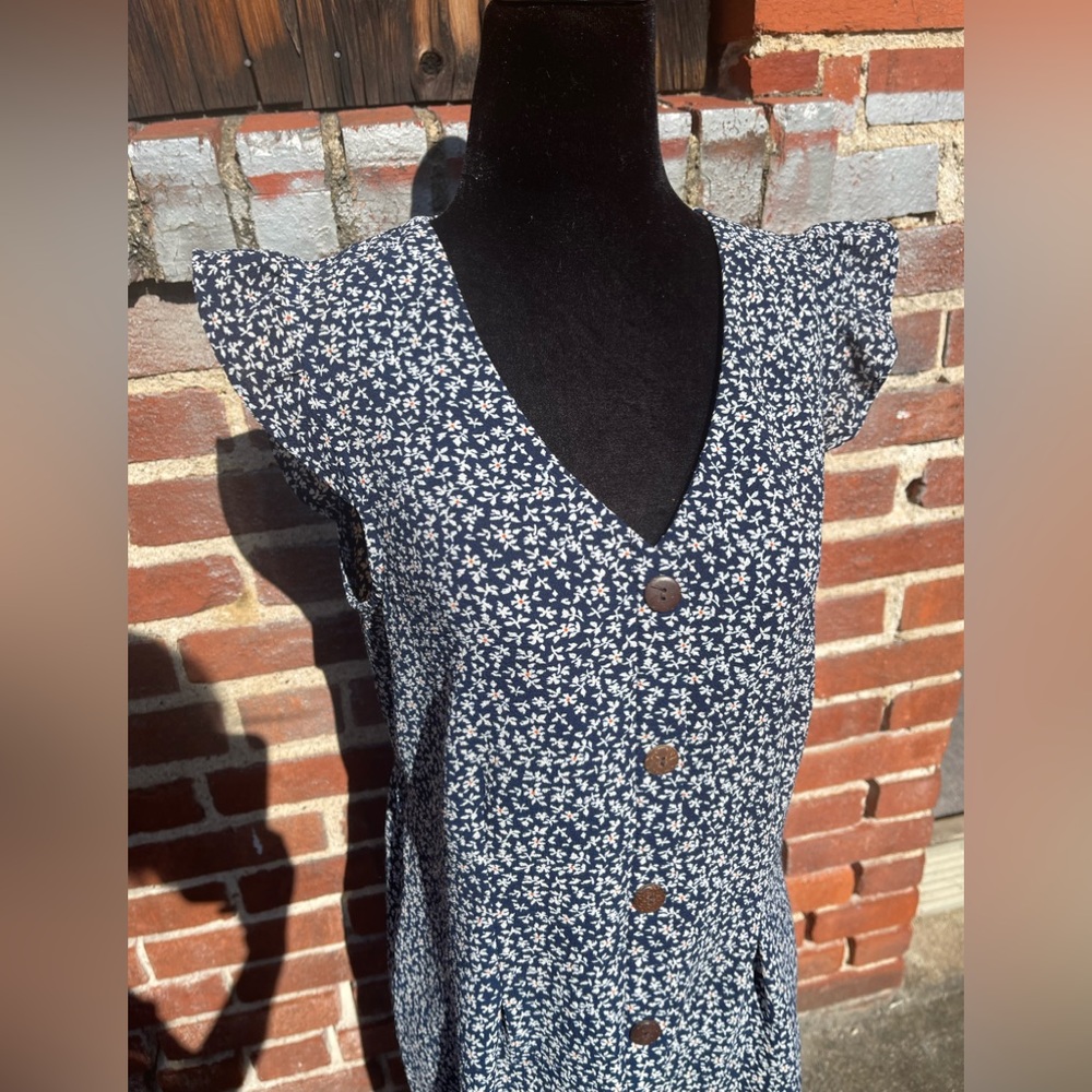 Monteau Los Angeles sun dress floral design size Large - Picture 2 of 7